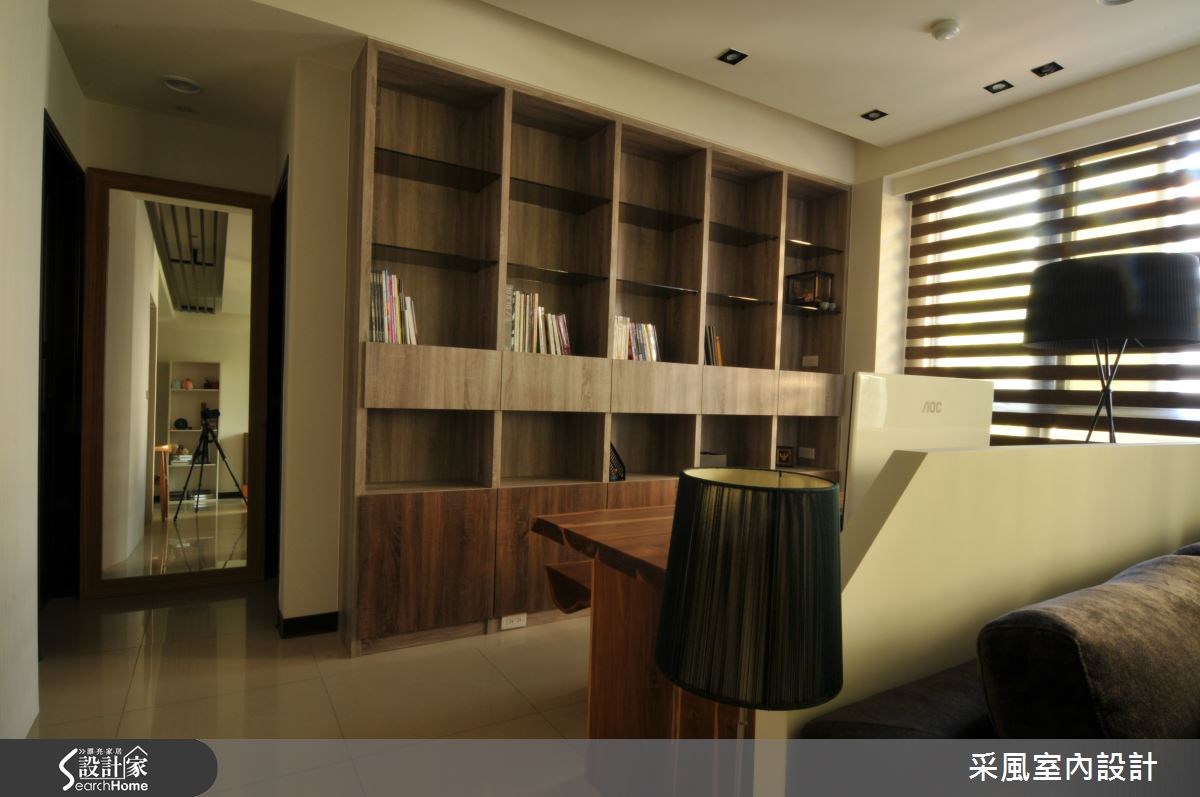 25坪老屋(16~30年)＿簡約風書房走廊案例圖片＿采風室內設計＿采風_07之11