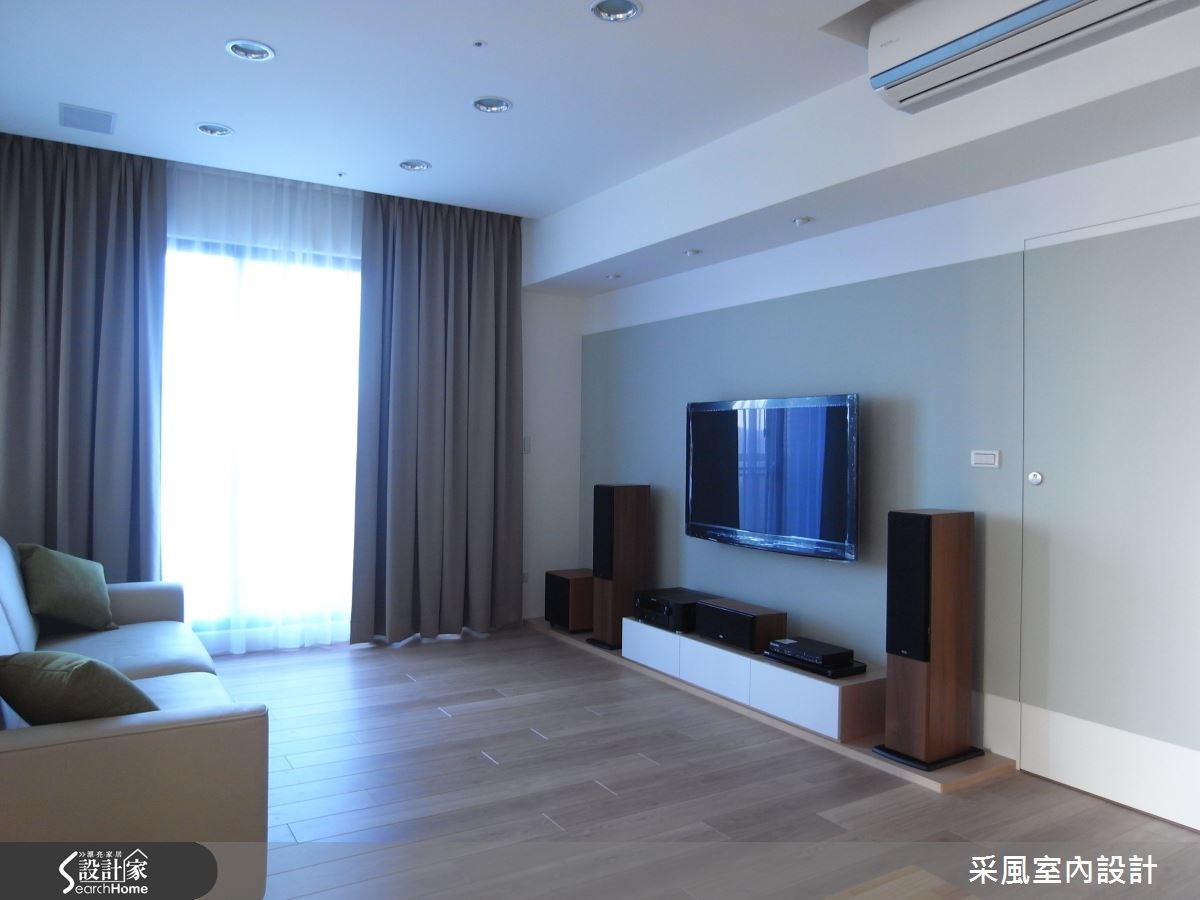40坪新成屋(5年以下)＿北歐風客廳案例圖片＿采風室內設計＿采風_08之4