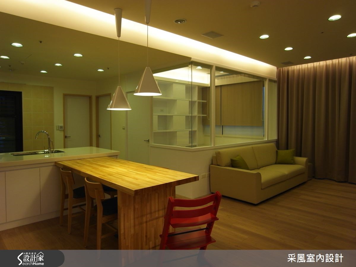 40坪新成屋(5年以下)＿北歐風客廳餐廳案例圖片＿采風室內設計＿采風_08之12