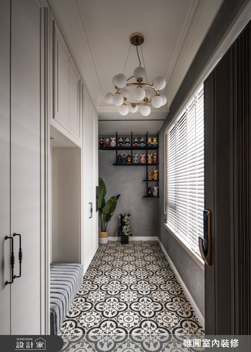 48坪新成屋(5年以下)＿美式風玄關案例圖片＿帷圓‧定制 circle＿帷圓_美室Be@rbrick之21