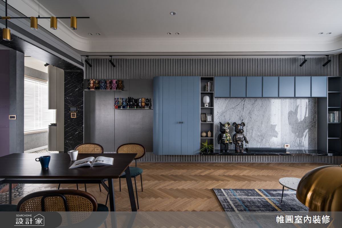 48坪新成屋(5年以下)＿美式風客廳餐廳案例圖片＿帷圓‧定制 circle＿帷圓_美室Be@rbrick之2