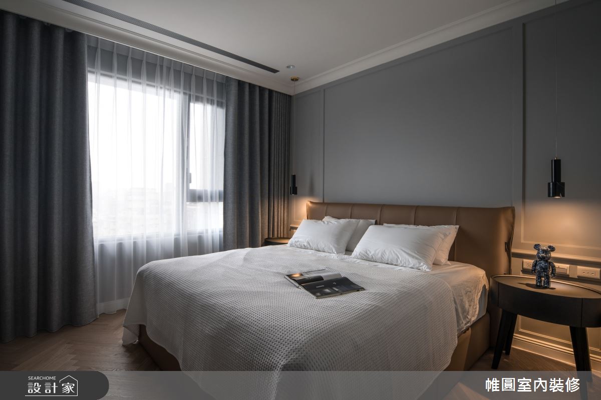 48坪新成屋(5年以下)＿美式風臥室案例圖片＿帷圓‧定制 circle＿帷圓_美室Be@rbrick之12