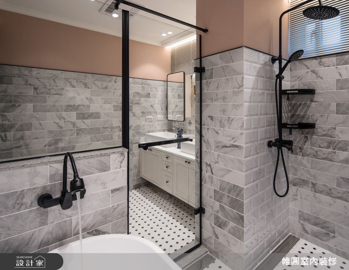 48坪新成屋(5年以下)＿美式風浴室案例圖片＿帷圓‧定制 circle＿帷圓_美室Be@rbrick之23