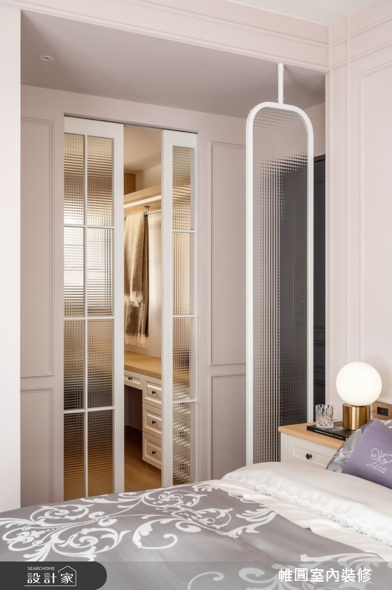42坪新成屋(5年以下)＿美式風臥室更衣間案例圖片＿帷圓‧定制 circle＿帷圓_迷上優雅•牡丹之17