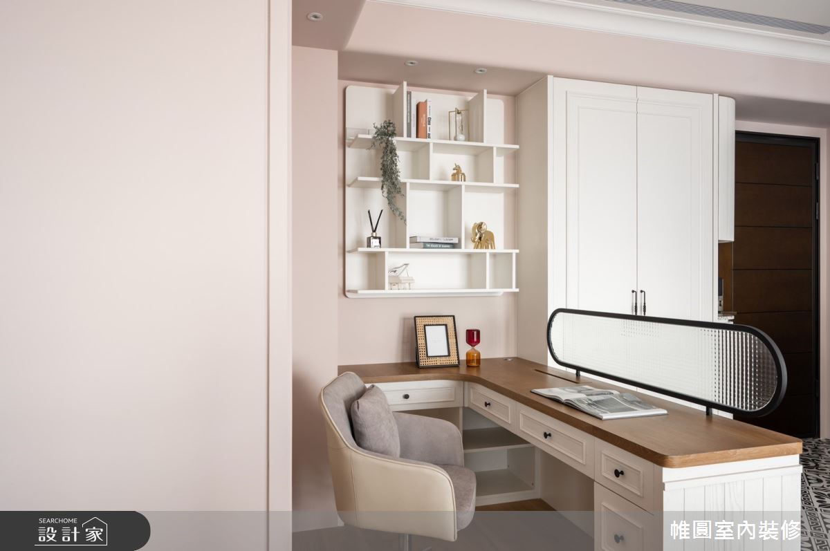 42坪新成屋(5年以下)＿美式風書房案例圖片＿帷圓‧定制 circle＿帷圓_迷上優雅•牡丹之15