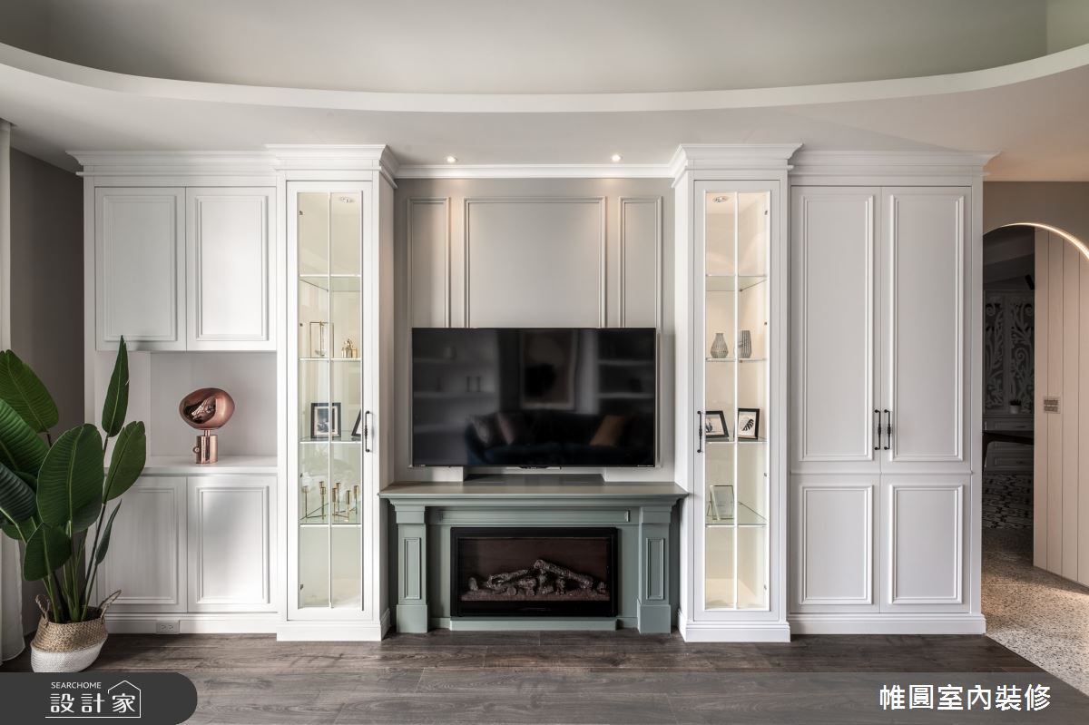 80坪新成屋(5年以下)＿鄉村風客廳案例圖片＿帷圓‧定制 circle＿帷圓_甜美村境之7