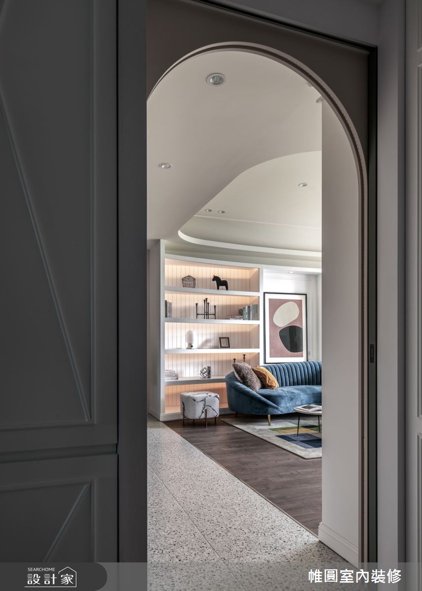 80坪新成屋(5年以下)＿鄉村風玄關案例圖片＿帷圓‧定制 circle＿帷圓_甜美村境之10