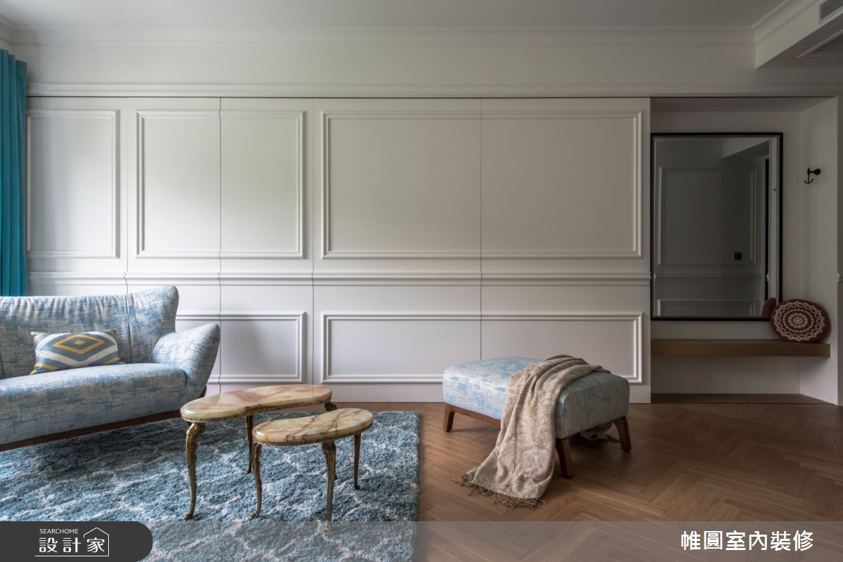 45坪新成屋(5年以下)＿美式風客廳案例圖片＿帷圓‧定制 circle＿帷圓_山林鹿鳴之3