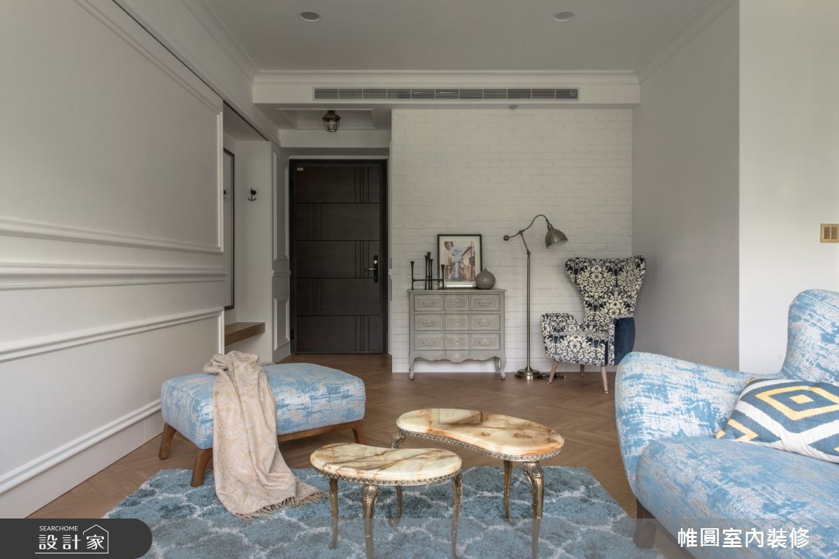 45坪新成屋(5年以下)＿美式風客廳案例圖片＿帷圓‧定制 circle＿帷圓_山林鹿鳴之9