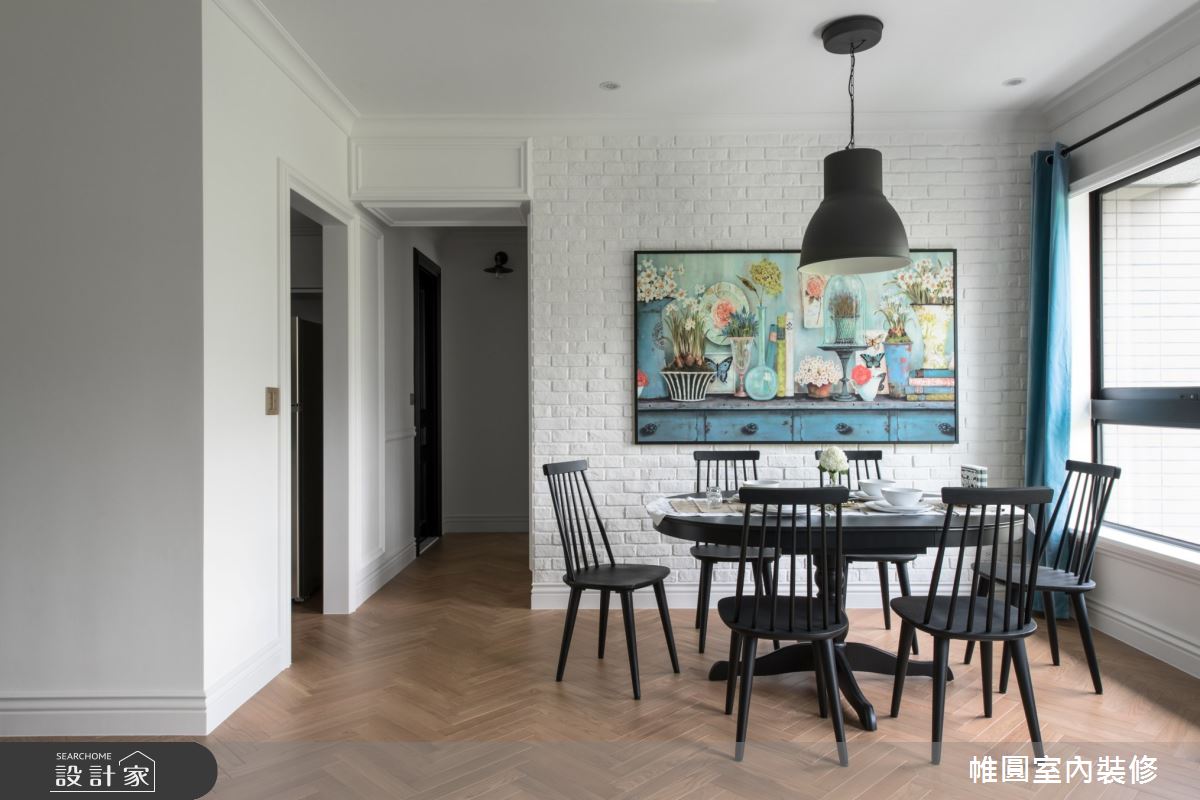 45坪新成屋(5年以下)＿美式風餐廳案例圖片＿帷圓‧定制 circle＿帷圓_山林鹿鳴之11