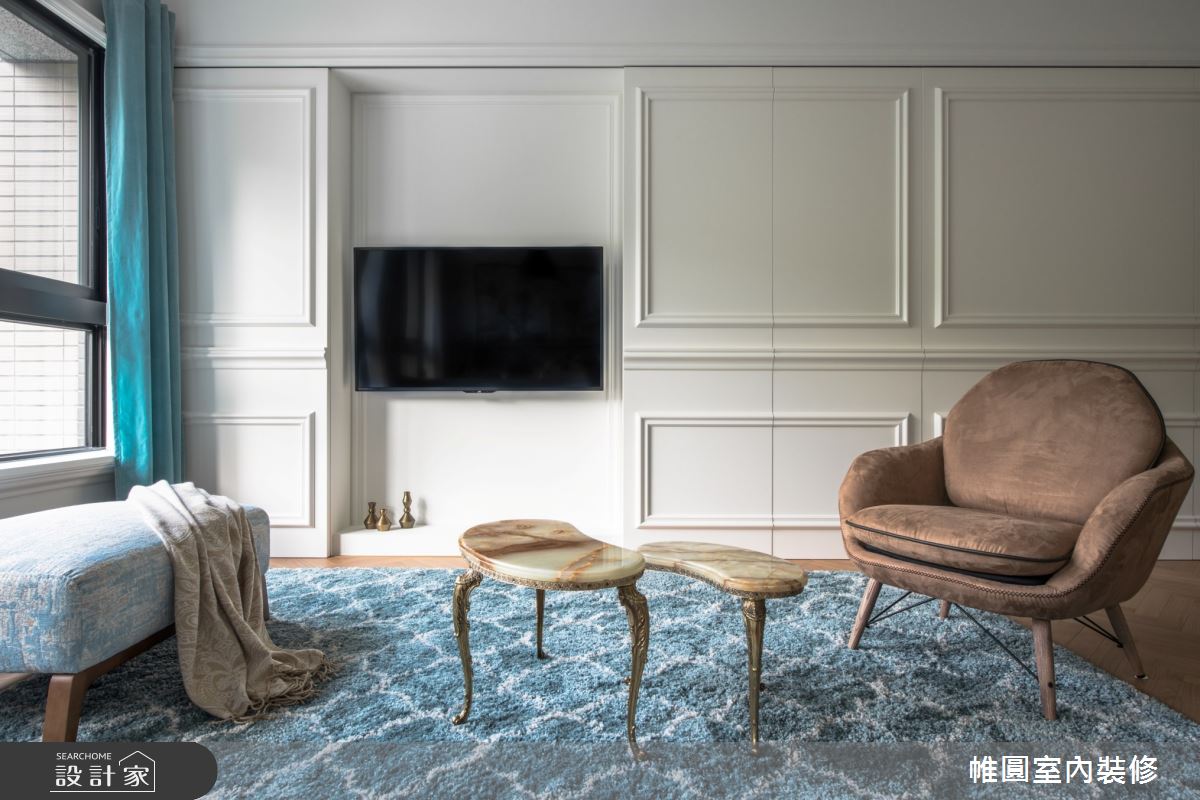 45坪新成屋(5年以下)＿美式風客廳案例圖片＿帷圓‧定制 circle＿帷圓_山林鹿鳴之4
