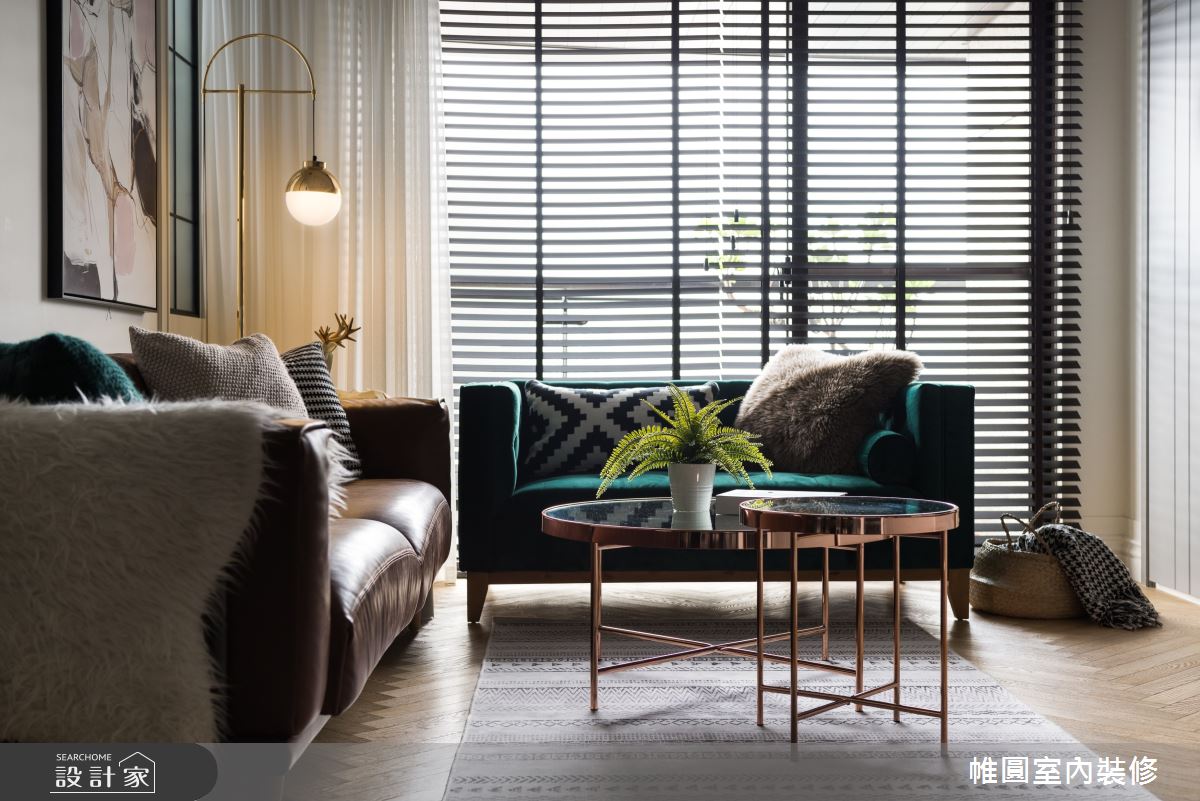 38坪新成屋(5年以下)＿美式風客廳案例圖片＿帷圓‧定制 circle＿帷圓_二人世界•以寵愛之名之25
