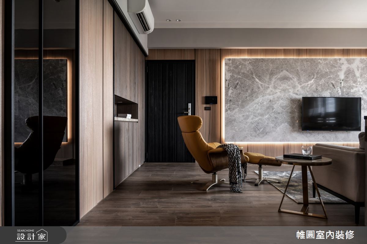 48坪新成屋(5年以下)＿人文禪風客廳案例圖片＿帷圓‧定制 circle＿帷圓_深耕十之8