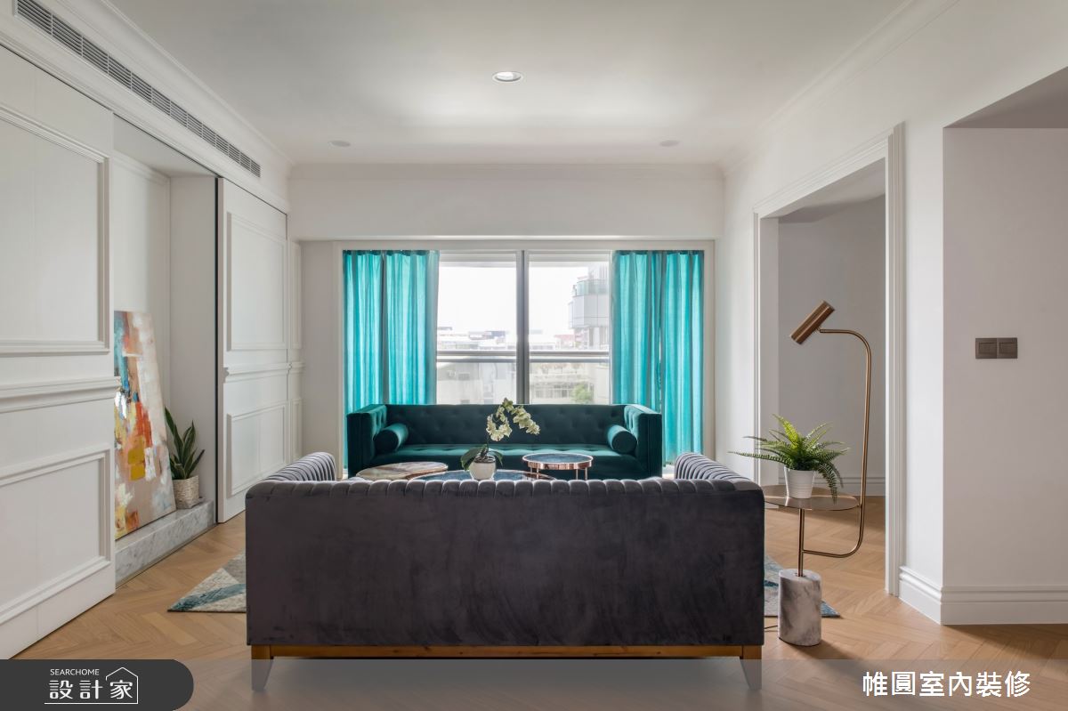 40坪老屋(16~30年)＿美式風客廳案例圖片＿帷圓‧定制 circle＿帷圓_妝點•自由之3