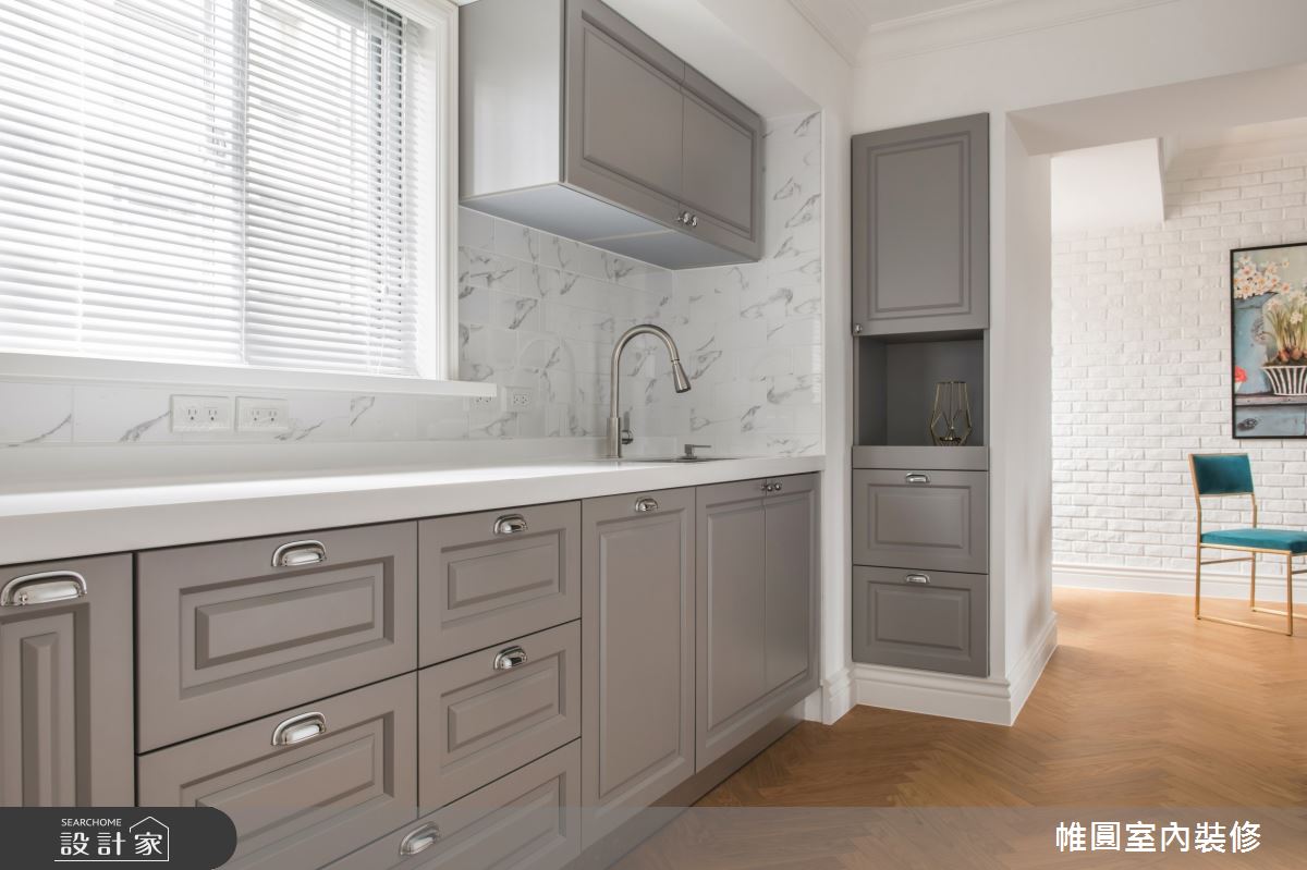 40坪老屋(16~30年)＿美式風廚房案例圖片＿帷圓‧定制 circle＿帷圓_妝點•自由之8