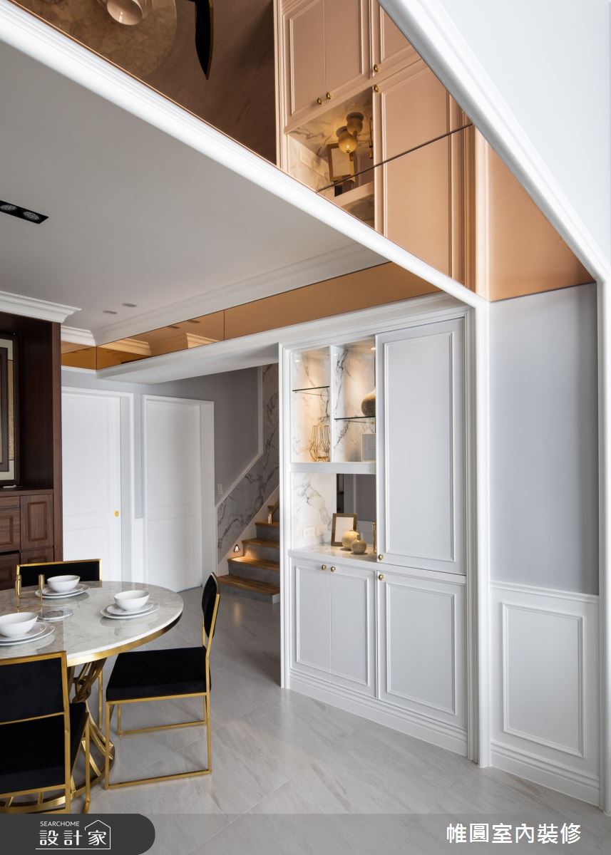 50坪老屋(31~40年)＿新古典餐廳案例圖片＿帷圓‧定制 circle＿帷圓_交相輝映 文雅精緻之6