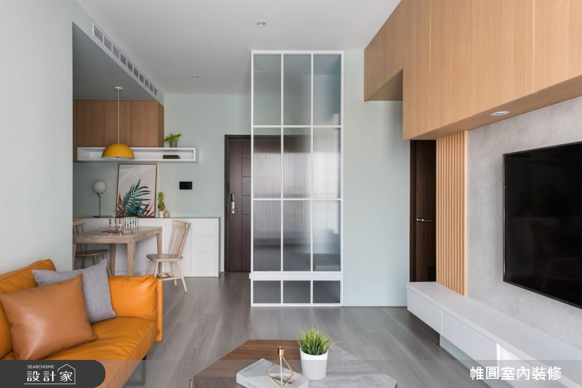 22坪新成屋(5年以下)＿簡約風客廳案例圖片＿帷圓‧定制 circle＿帷圓_新的幸福之6