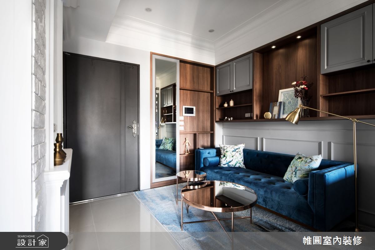 16坪新成屋(5年以下)＿美式風客廳案例圖片＿帷圓‧定制 circle＿帷圓_典雅不凡品味之3