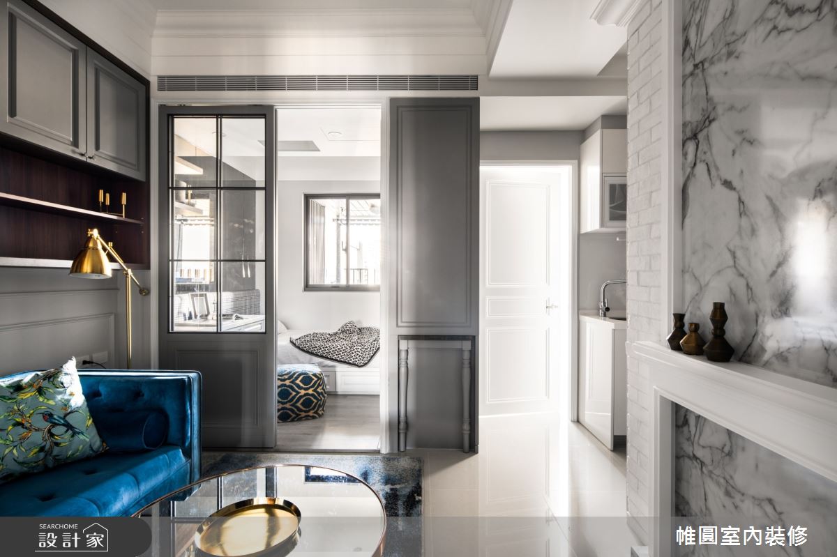 16坪新成屋(5年以下)＿美式風客廳案例圖片＿帷圓‧定制 circle＿帷圓_典雅不凡品味之4