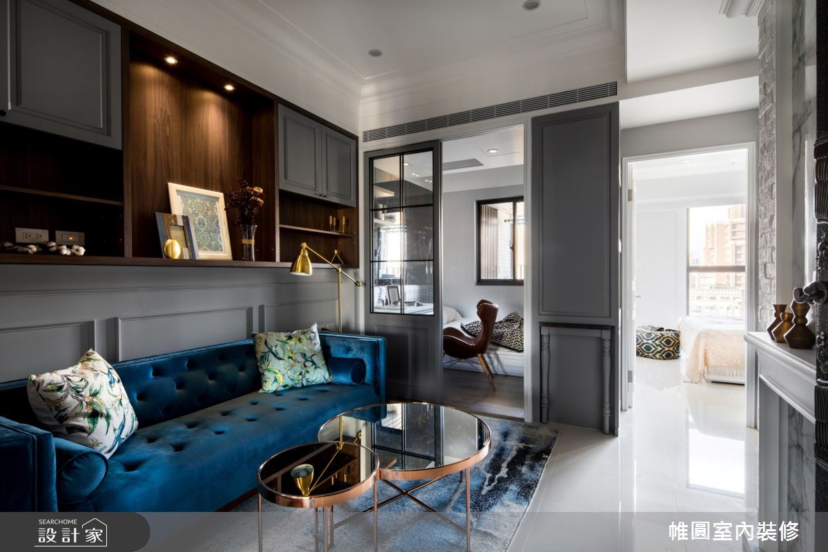 16坪新成屋(5年以下)＿美式風客廳案例圖片＿帷圓‧定制 circle＿帷圓_典雅不凡品味之6