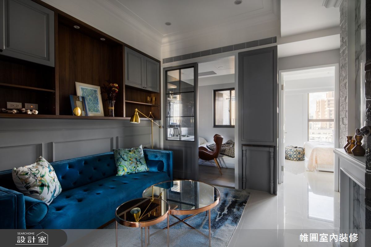 16坪新成屋(5年以下)＿美式風客廳案例圖片＿帷圓‧定制 circle＿帷圓_典雅不凡品味之7