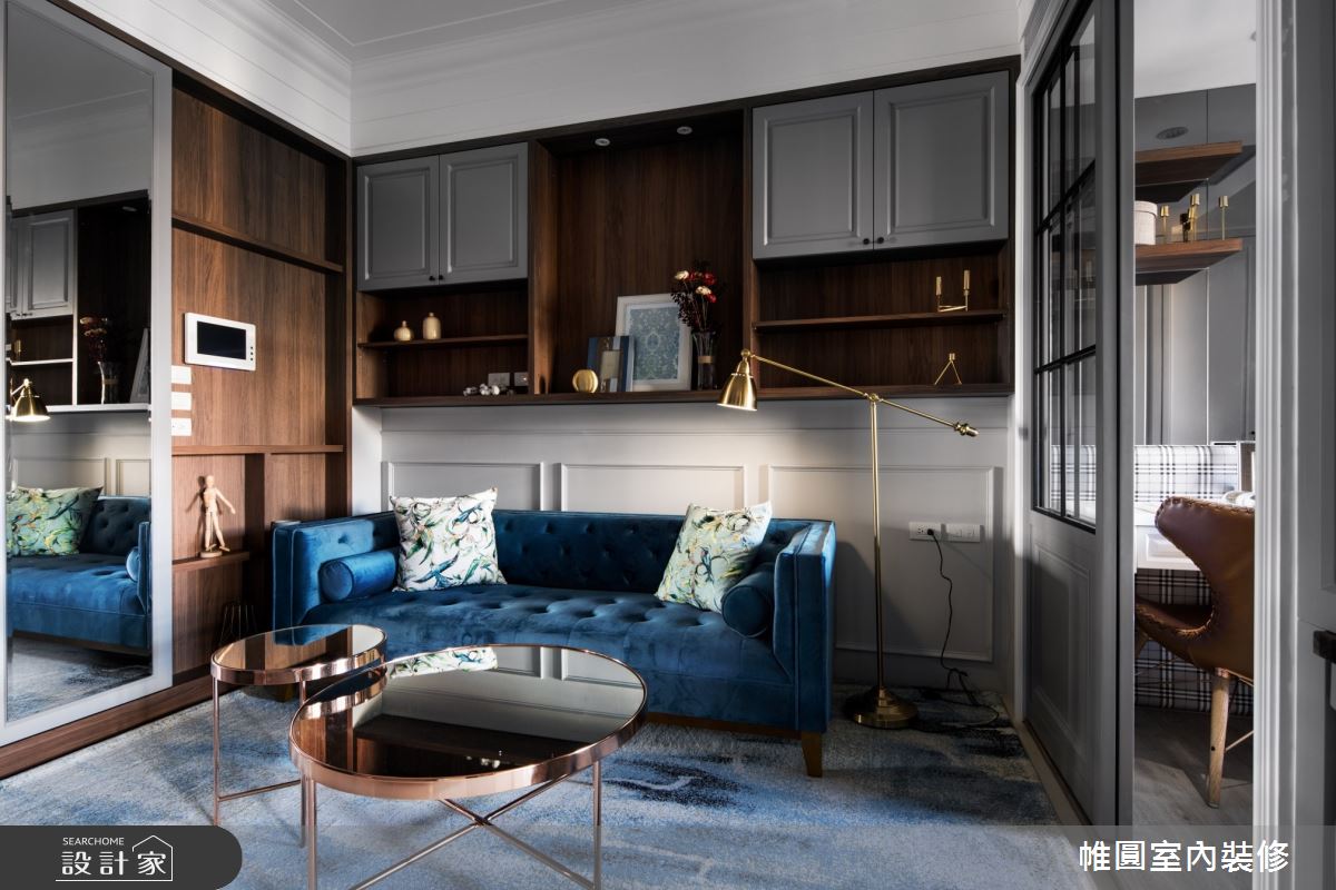 16坪新成屋(5年以下)＿美式風客廳案例圖片＿帷圓‧定制 circle＿帷圓_典雅不凡品味之8