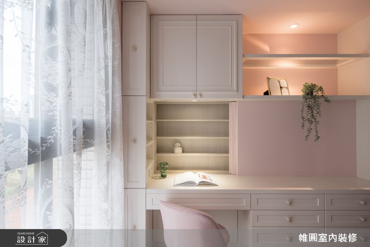 28坪新成屋(5年以下)＿混搭風臥室案例圖片＿帷圓‧定制 circle＿帷圓_清新童話•牛油果綠之22