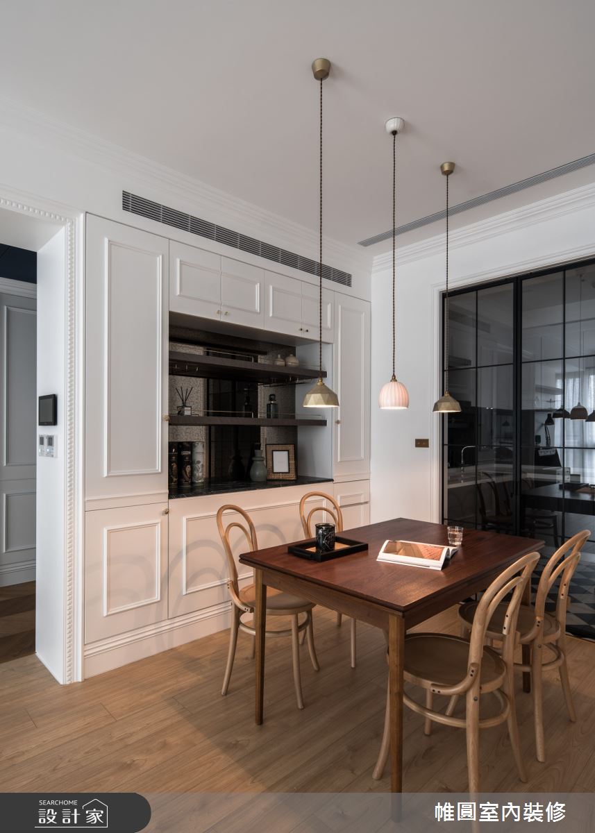 40坪新成屋(5年以下)＿法式風餐廳案例圖片＿帷圓‧定制 circle＿帷圓_晨曦•塞納河之10
