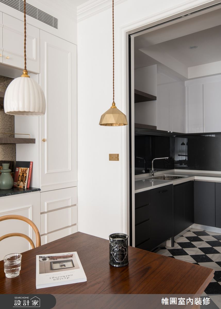 40坪新成屋(5年以下)＿法式風餐廳案例圖片＿帷圓‧定制 circle＿帷圓_晨曦•塞納河之15