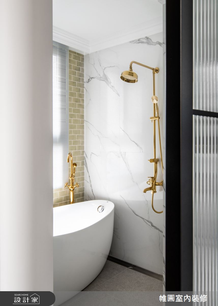 40坪新成屋(5年以下)＿法式風浴室案例圖片＿帷圓‧定制 circle＿帷圓_晨曦•塞納河之24