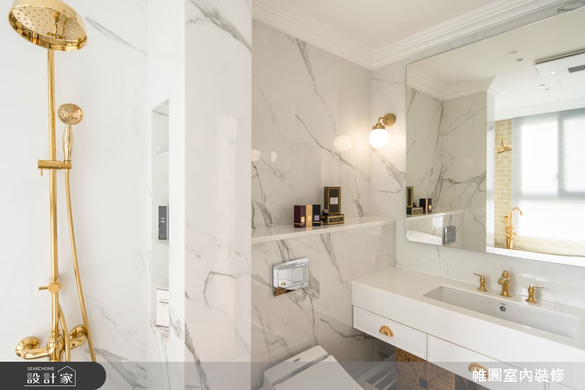 40坪新成屋(5年以下)＿法式風浴室案例圖片＿帷圓‧定制 circle＿帷圓_晨曦•塞納河之26