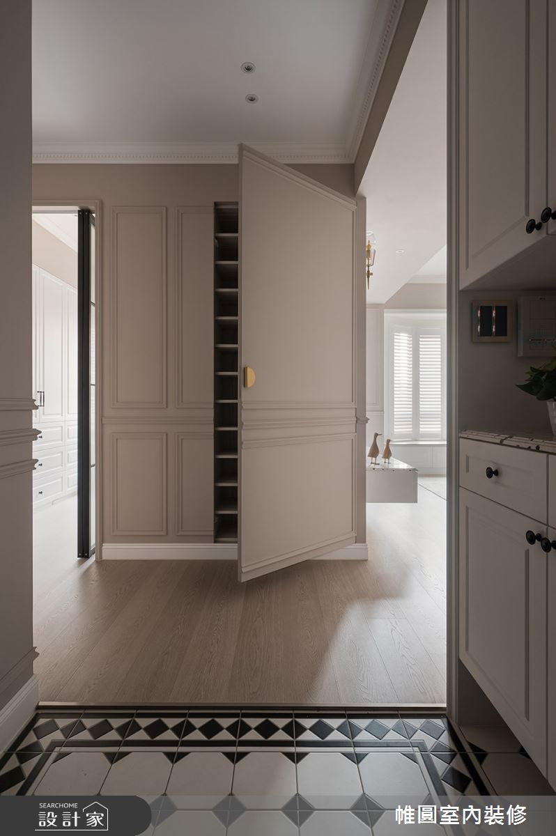 35坪老屋(16~30年)＿美式風玄關案例圖片＿帷圓‧定制 circle＿帷圓_日光•清晞巧寓之9