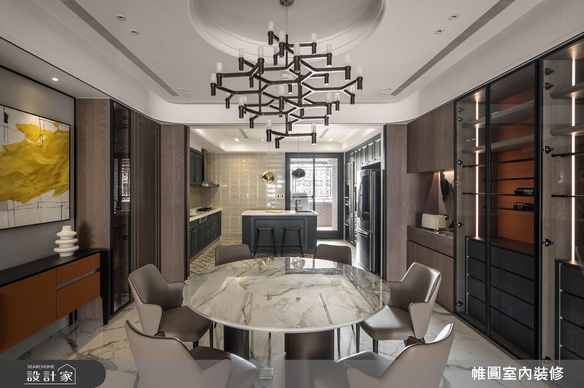 110坪新成屋(5年以下)＿現代風餐廳案例圖片＿帷圓‧定制 circle＿帷圓_天倫•心之所悅之20