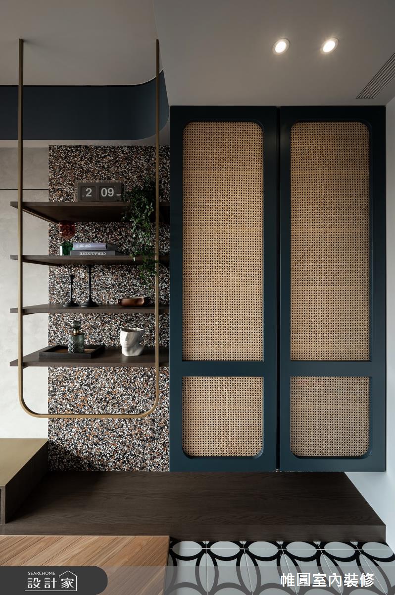 30坪中古屋(5~15年)＿美式風玄關案例圖片＿帷圓‧定制 circle＿帷圓_協奏•普魯士藍之8