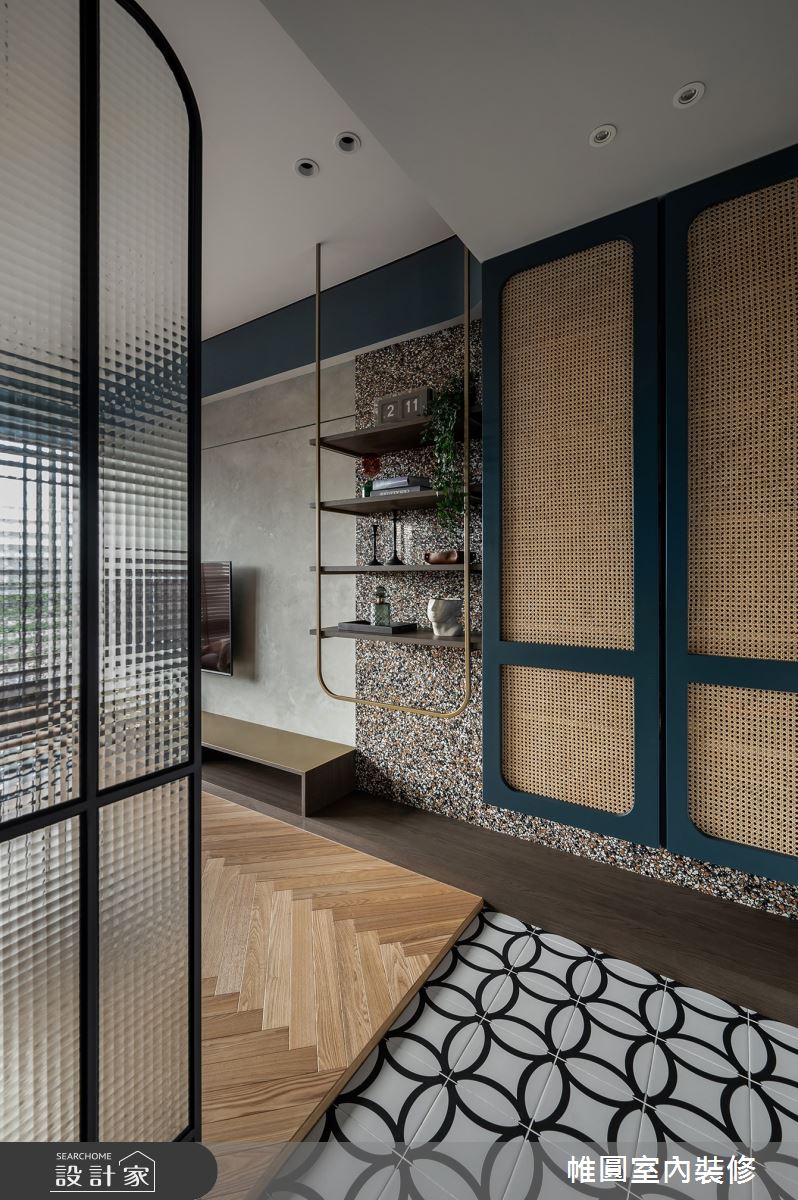 30坪中古屋(5~15年)＿美式風玄關案例圖片＿帷圓‧定制 circle＿帷圓_協奏•普魯士藍之9