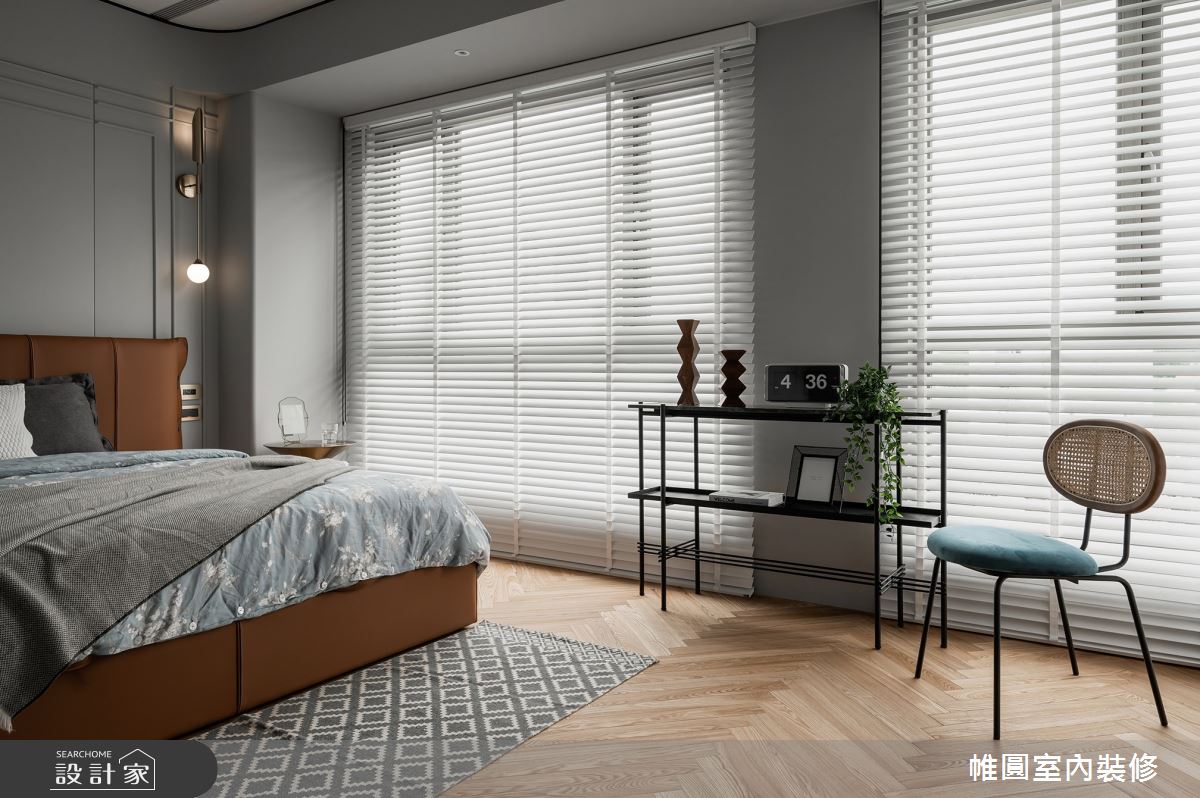 30坪中古屋(5~15年)＿美式風臥室案例圖片＿帷圓‧定制 circle＿帷圓_協奏•普魯士藍之18
