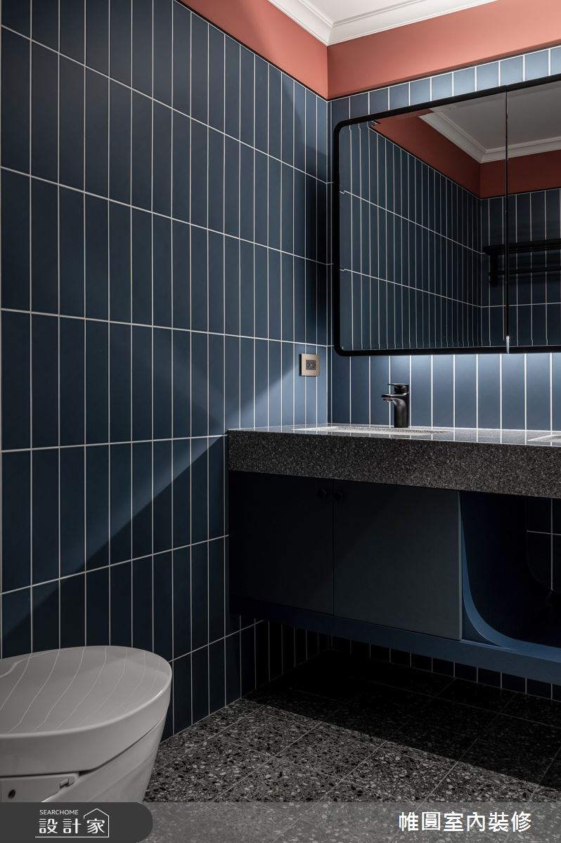 30坪中古屋(5~15年)＿美式風浴室案例圖片＿帷圓‧定制 circle＿帷圓_協奏•普魯士藍之22