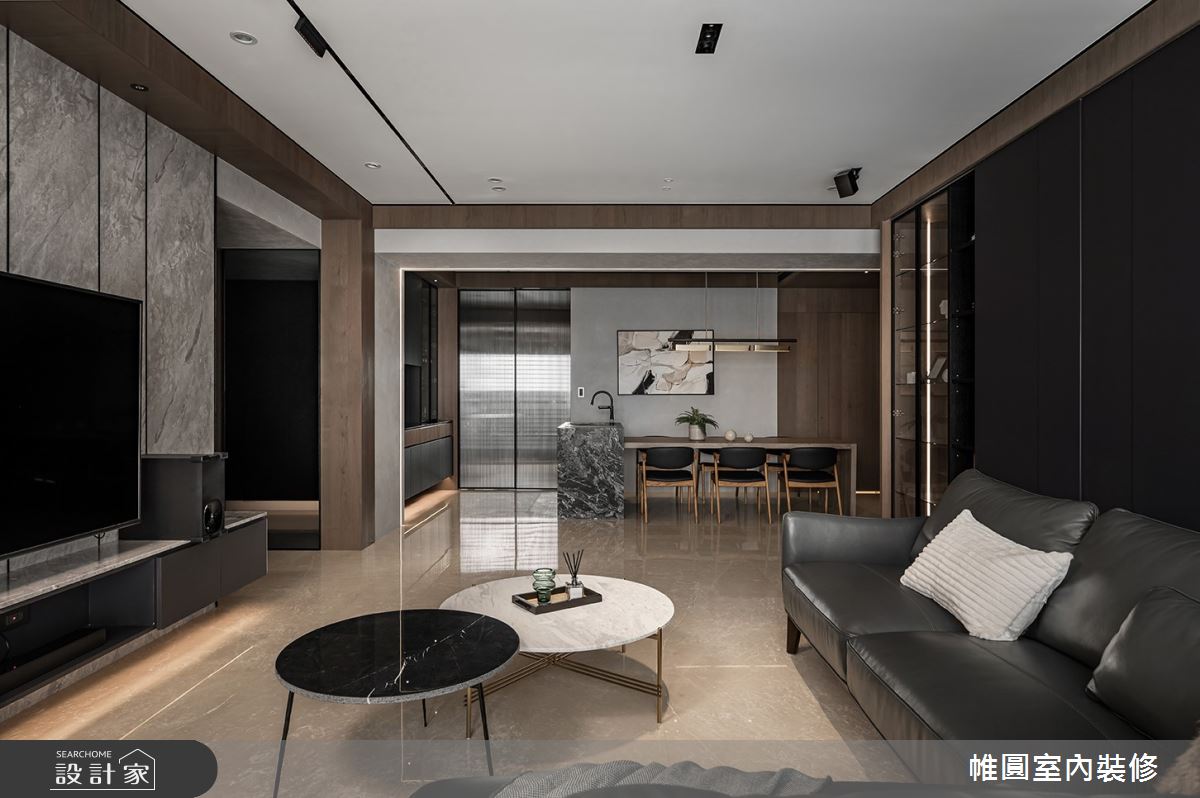 65坪新成屋(5年以下)＿現代風客廳餐廳廚房案例圖片＿帷圓‧定制 circle＿帷圓_專屬•酩饗生活之2