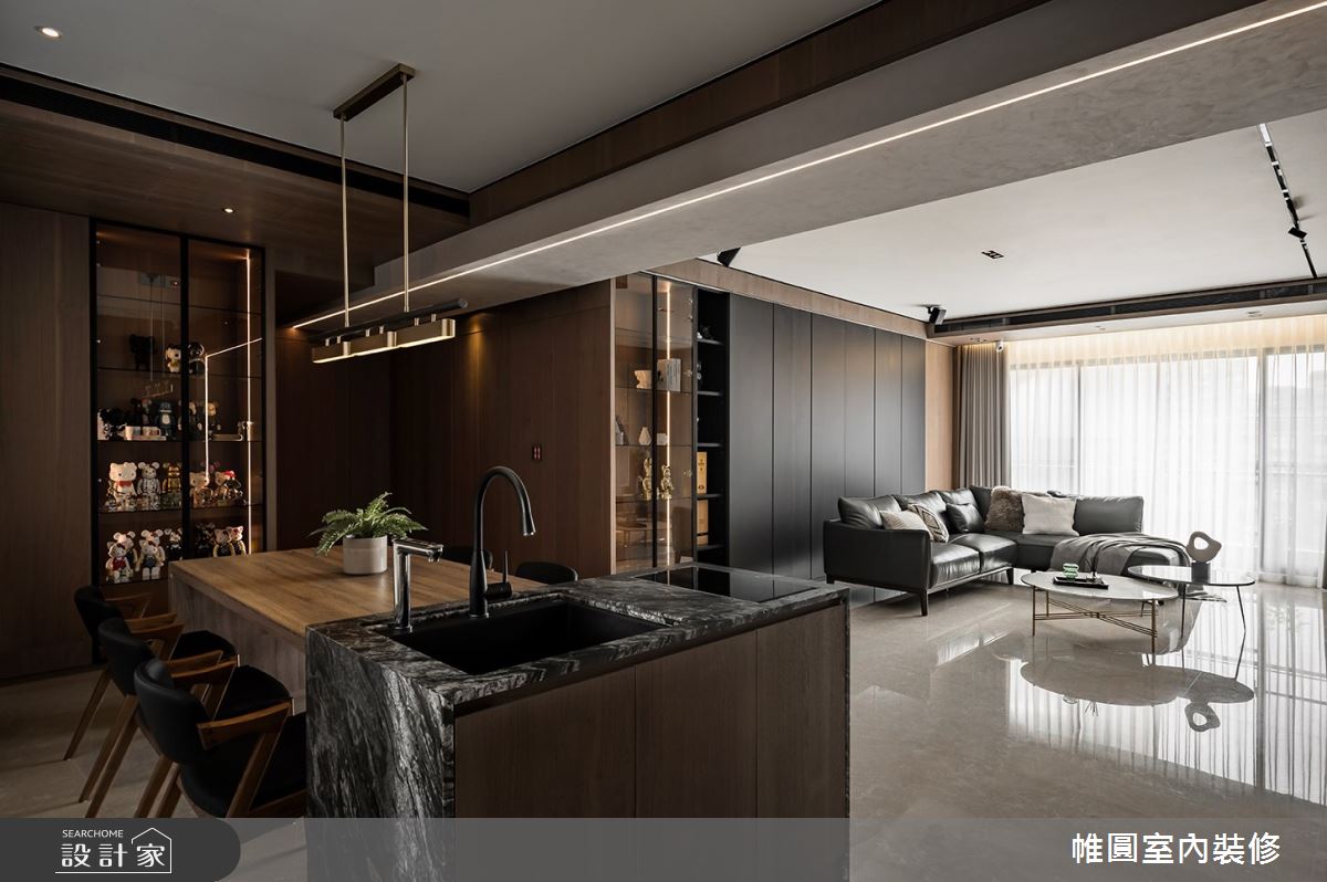 65坪新成屋(5年以下)＿現代風客廳餐廳案例圖片＿帷圓‧定制 circle＿帷圓_專屬•酩饗生活之10