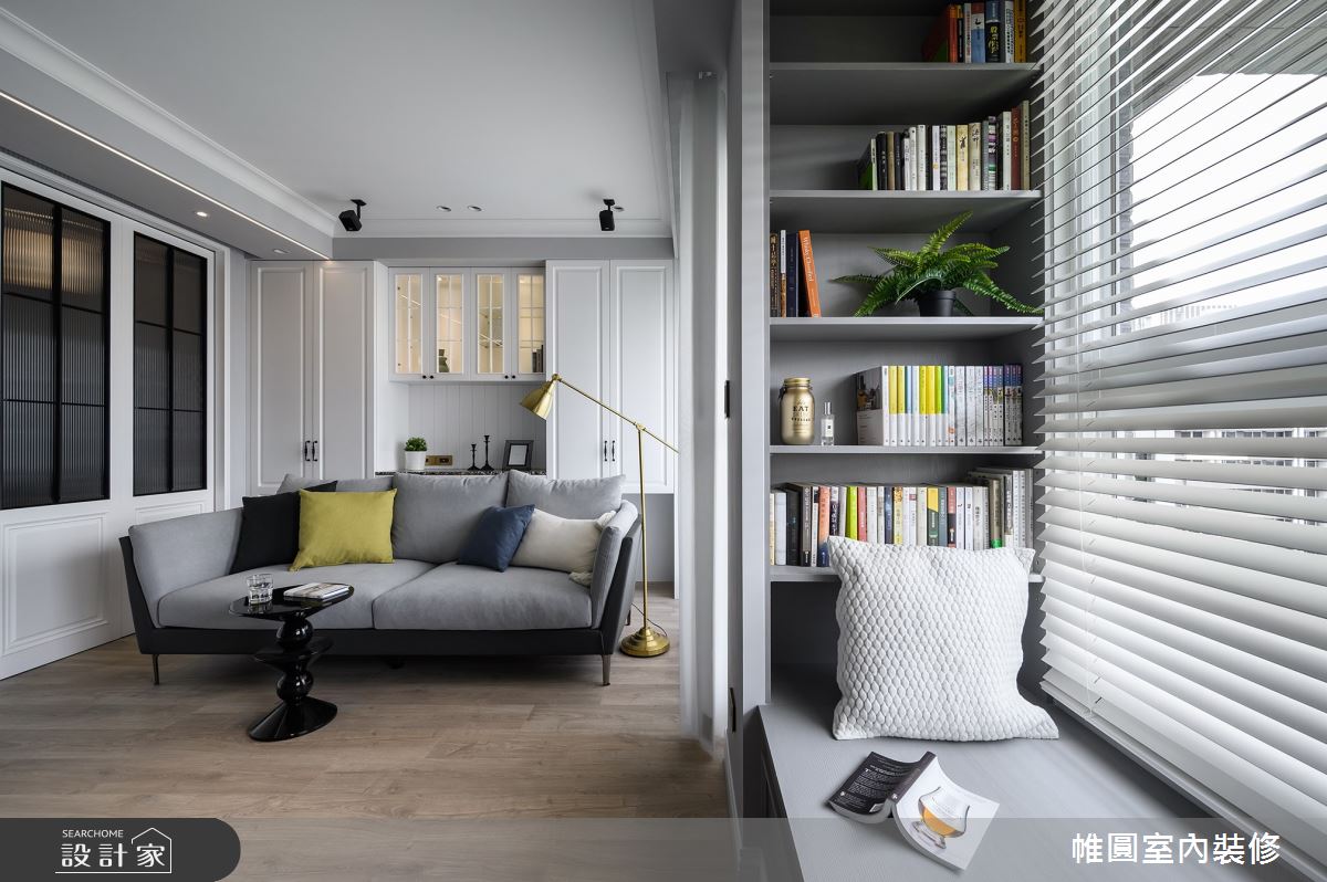 15坪新成屋(5年以下)＿美式風客廳案例圖片＿帷圓‧定制 circle＿帷圓_共築•美宅之2
