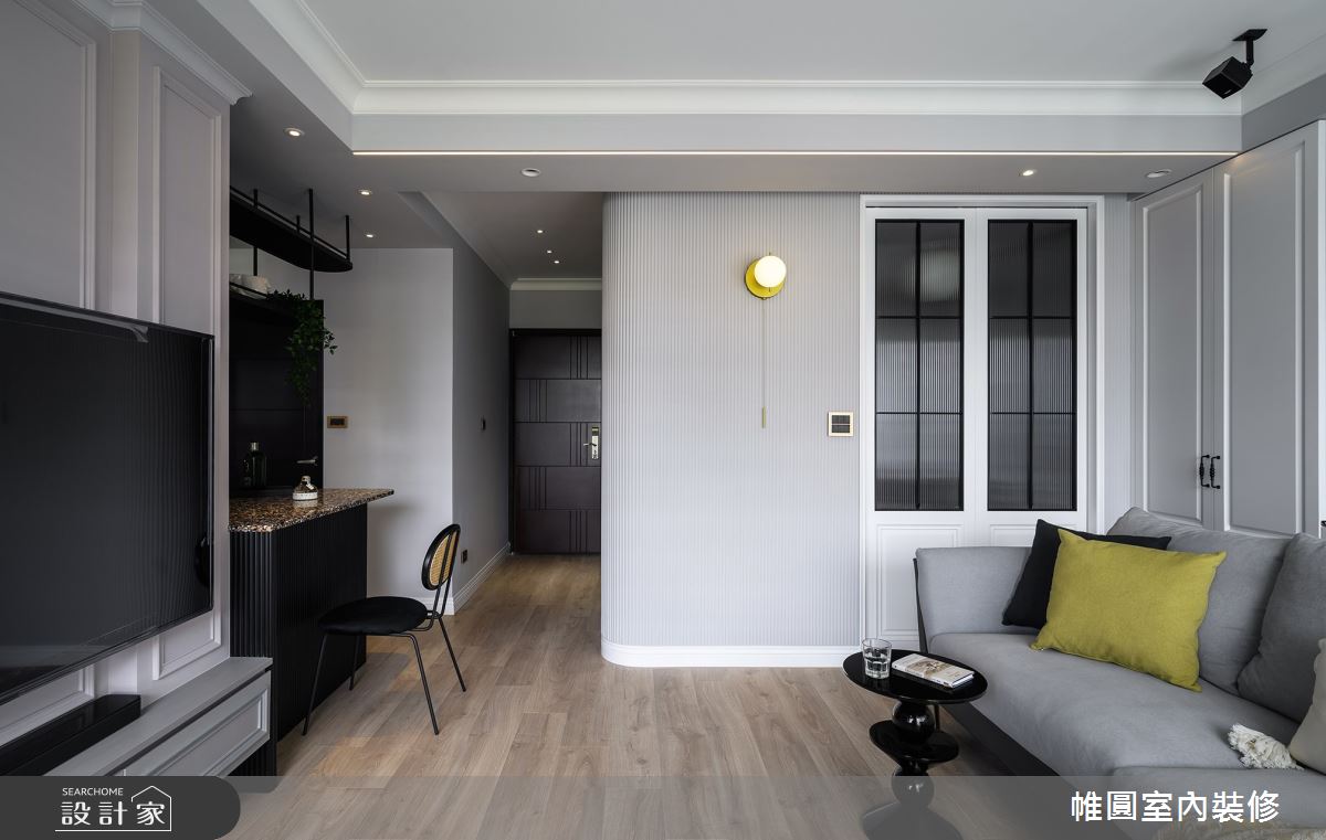 15坪新成屋(5年以下)＿美式風客廳案例圖片＿帷圓‧定制 circle＿帷圓_共築•美宅之4