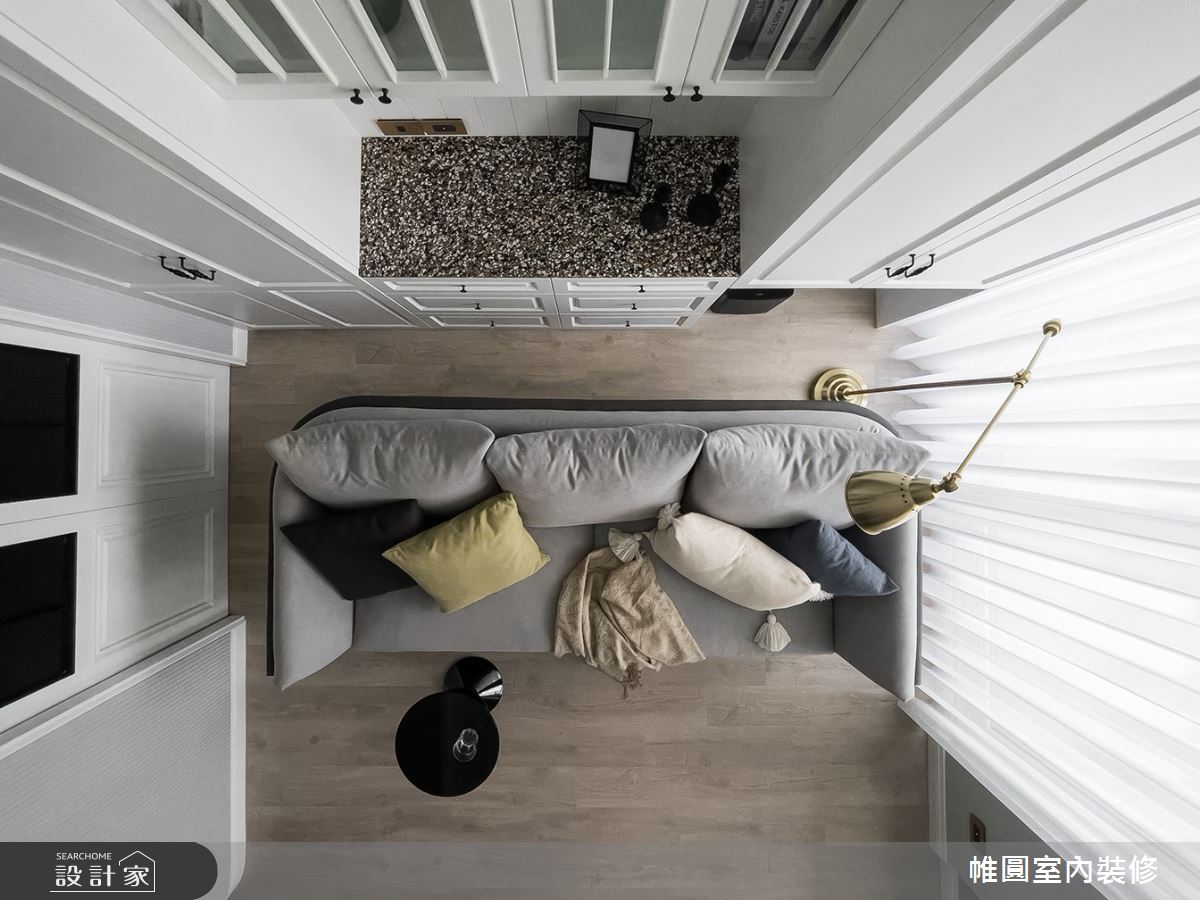 15坪新成屋(5年以下)＿美式風客廳案例圖片＿帷圓‧定制 circle＿帷圓_共築•美宅之14