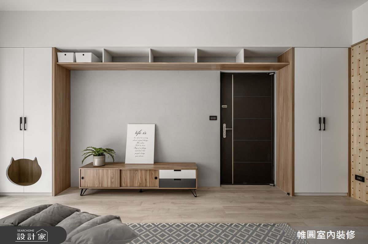 25坪中古屋(5~15年)＿北歐風客廳寵物案例圖片＿帷圓‧定制 circle＿帷圓_幸福•Miaow之7