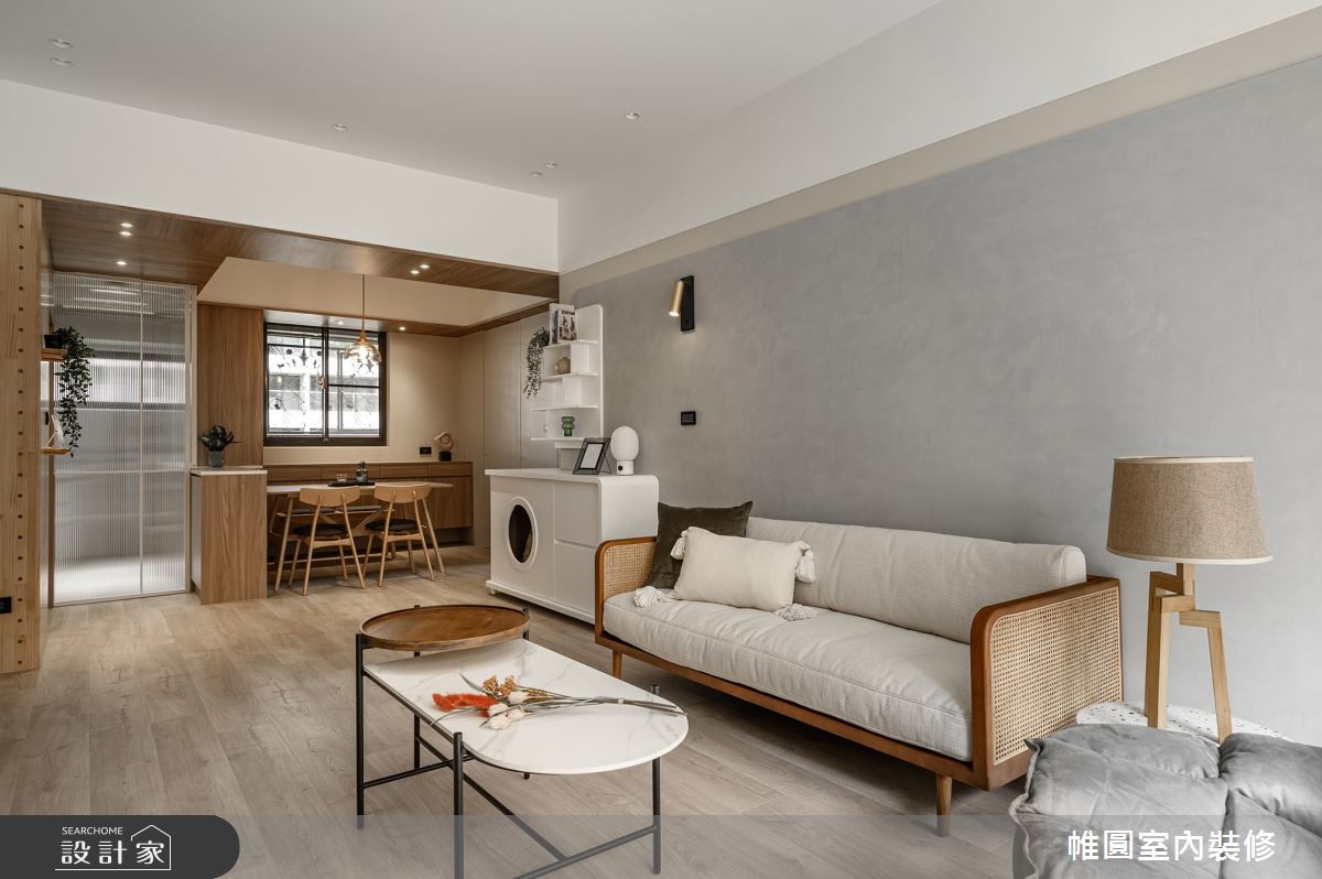 25坪中古屋(5~15年)＿北歐風客廳餐廳寵物案例圖片＿帷圓‧定制 circle＿帷圓_幸福•Miaow之10