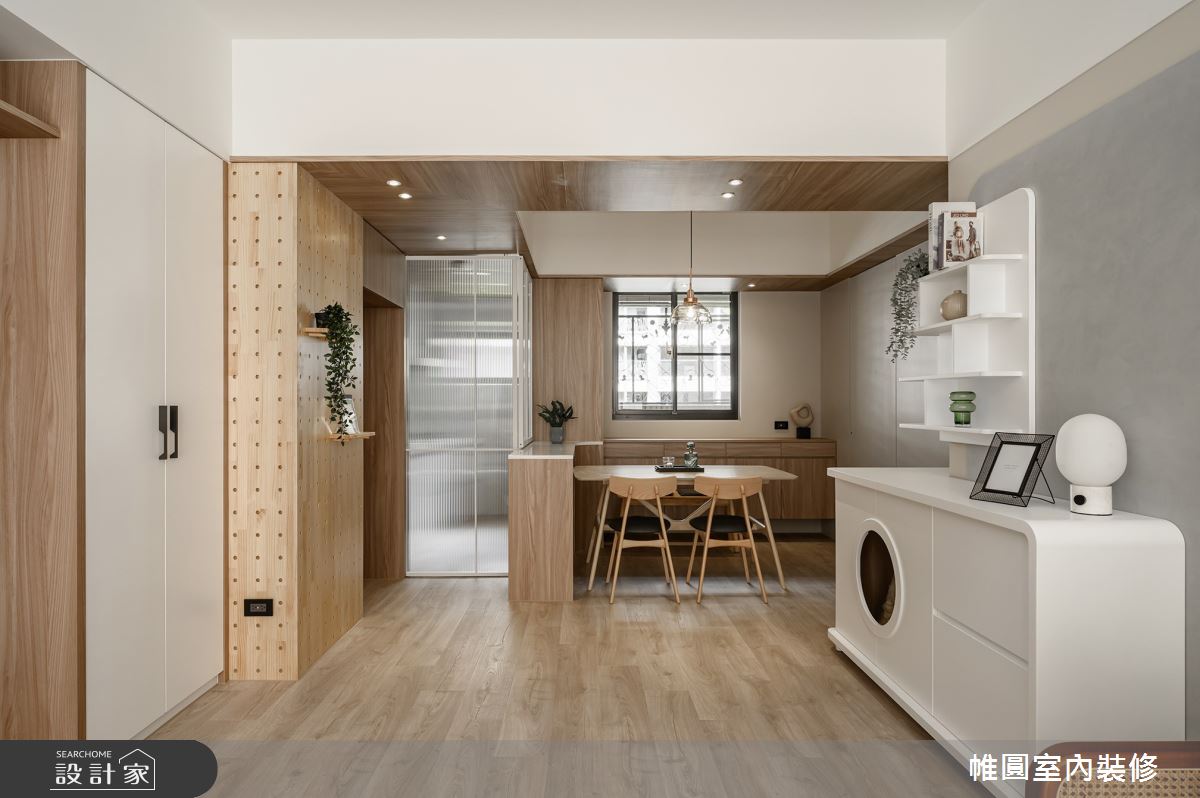 25坪中古屋(5~15年)＿北歐風餐廳寵物案例圖片＿帷圓‧定制 circle＿帷圓_幸福•Miaow之13