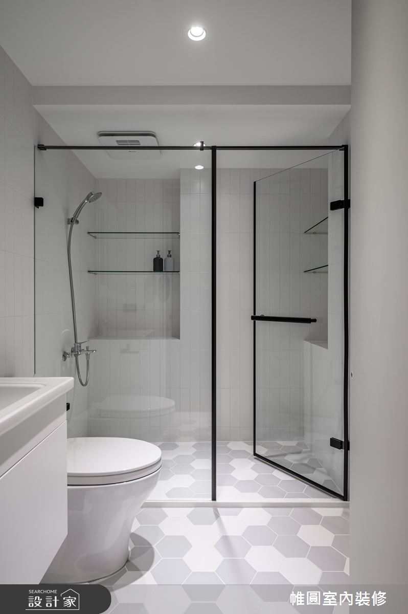 25坪中古屋(5~15年)＿北歐風浴室寵物案例圖片＿帷圓‧定制 circle＿帷圓_幸福•Miaow之23