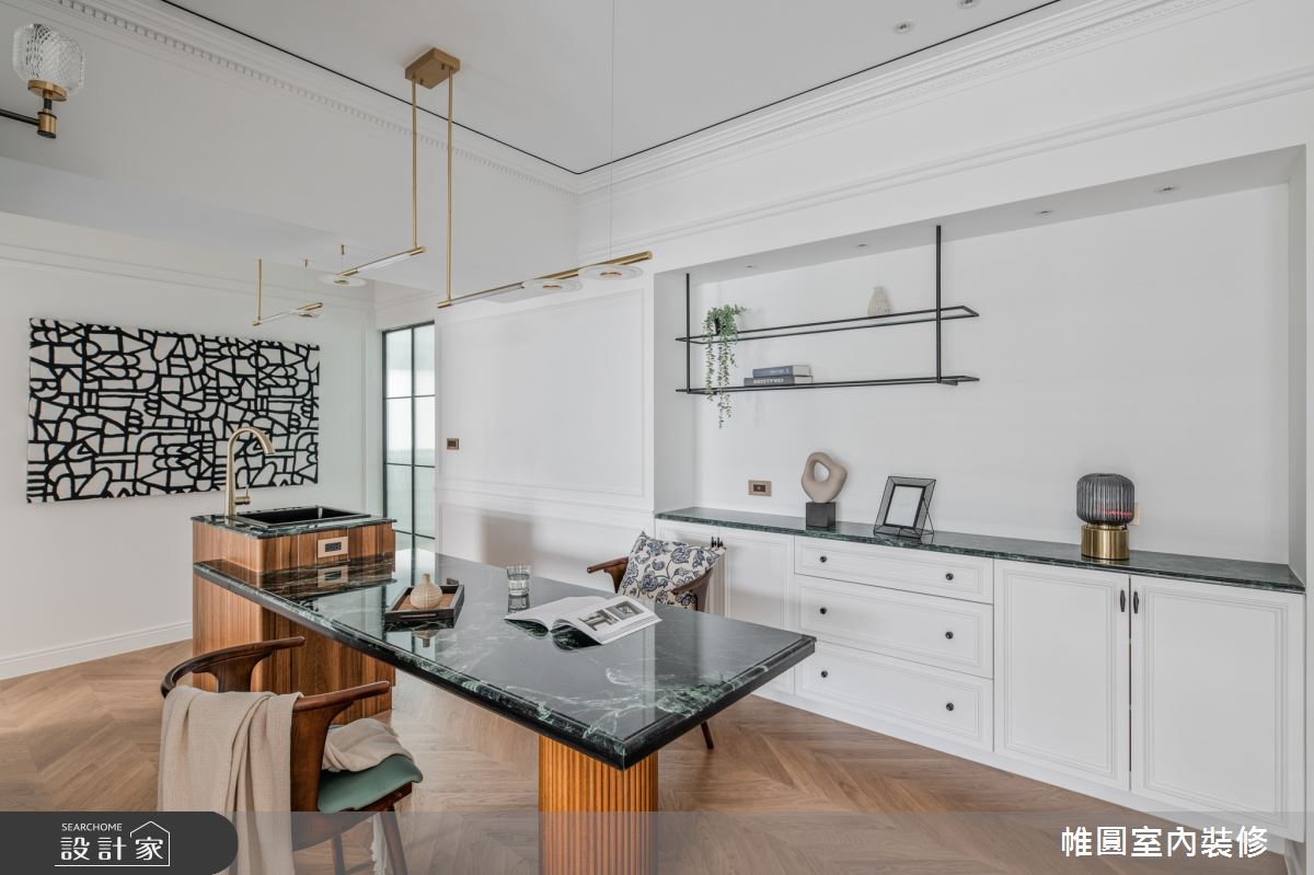 30坪老屋(16~30年)＿美式風餐廳案例圖片＿帷圓‧定制 circle＿帷圓_維納斯•綠寶石之10