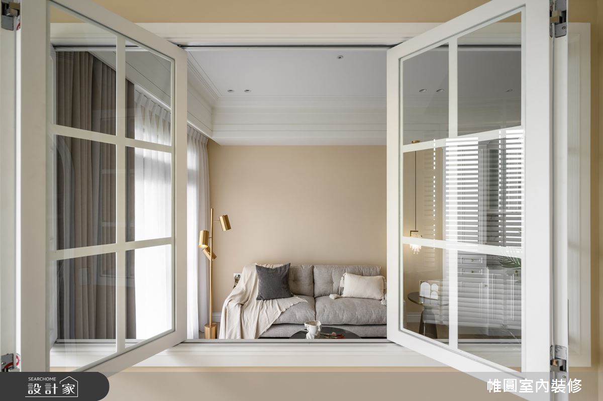 30坪新成屋(5年以下)＿美式風客廳案例圖片＿帷圓‧定制 circle＿帷圓_翡冷翠的約定之11