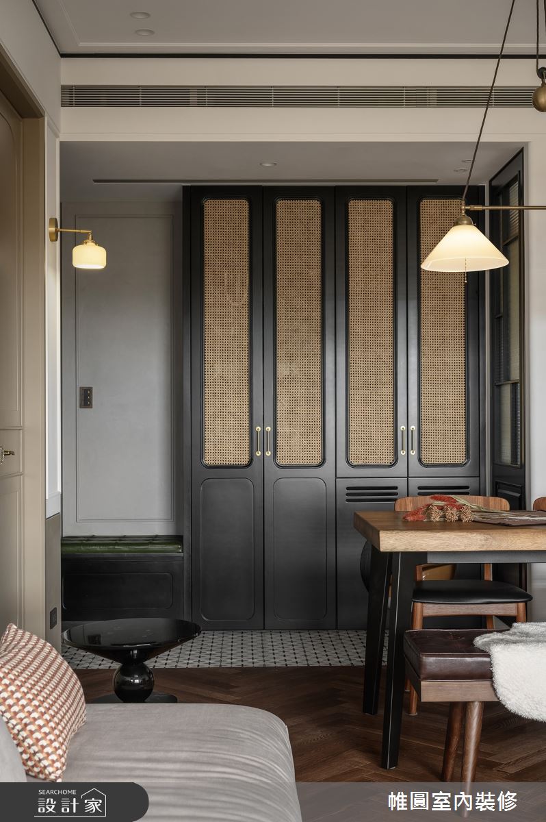 23坪新成屋(5年以下)＿法式風客廳中島案例圖片＿帷圓‧定制 circle＿帷圓_真淳•本質之家之5