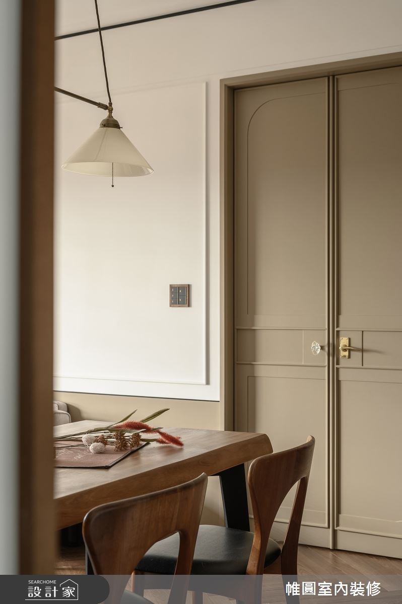 23坪新成屋(5年以下)＿法式風餐廳中島案例圖片＿帷圓‧定制 circle＿帷圓_真淳•本質之家之14